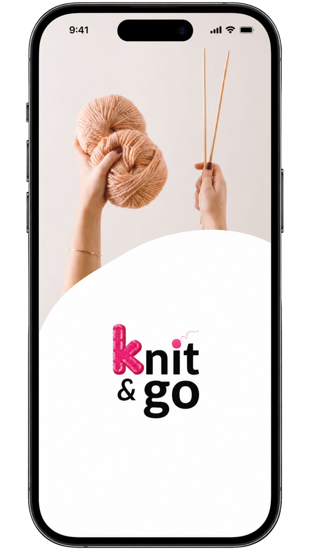 Knit&Go prototype screen 1 of 8